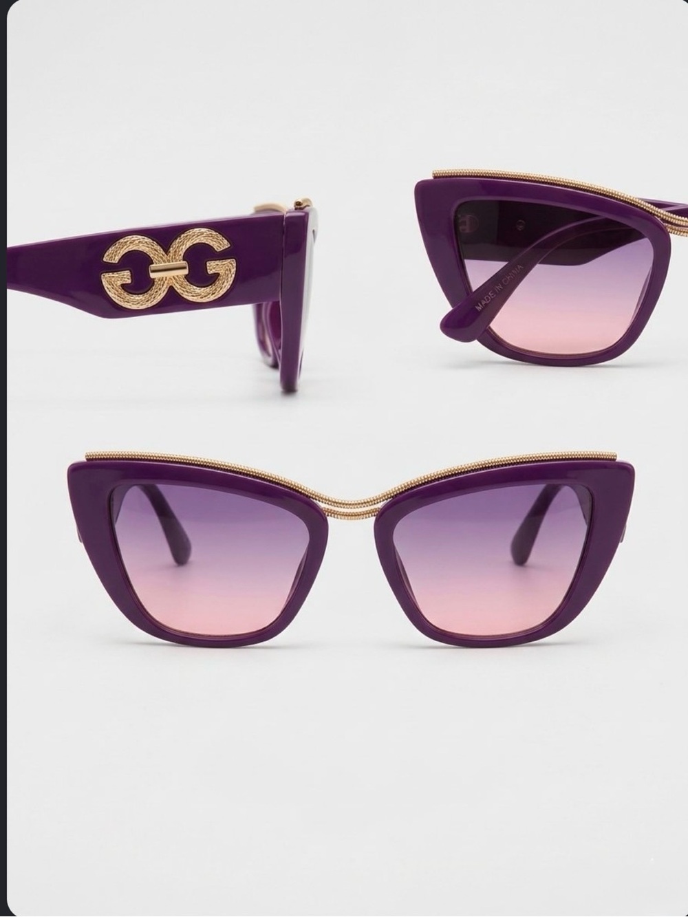 Vera Bradley Purple Cat-Eye Sunglasses